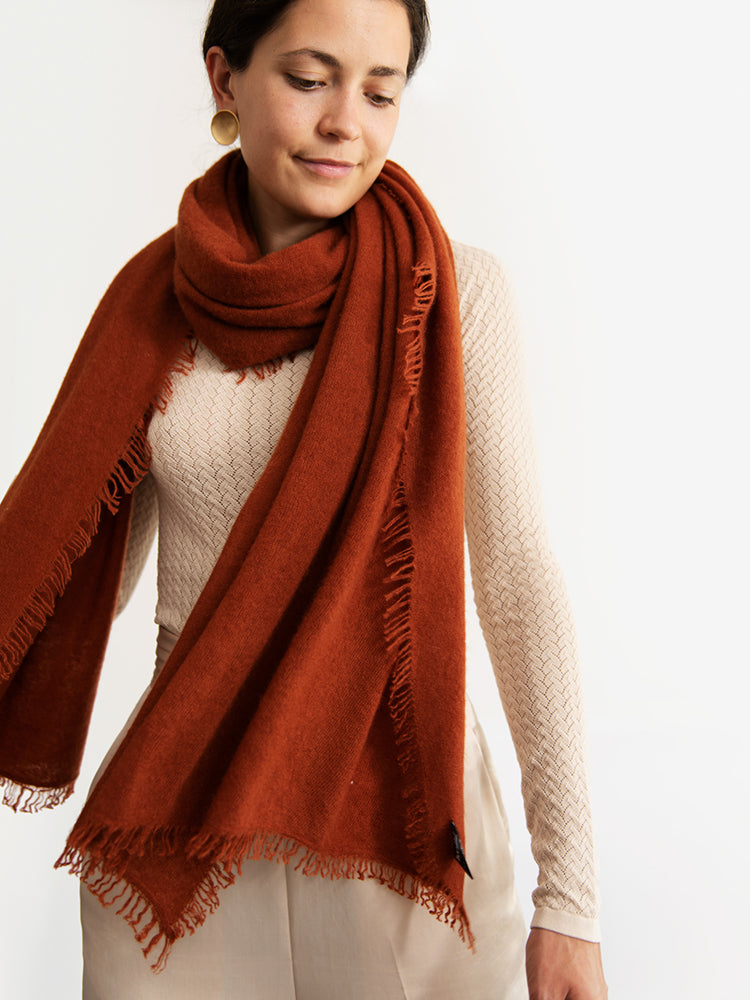 HAND-FELTED CASHMERE SCARF
