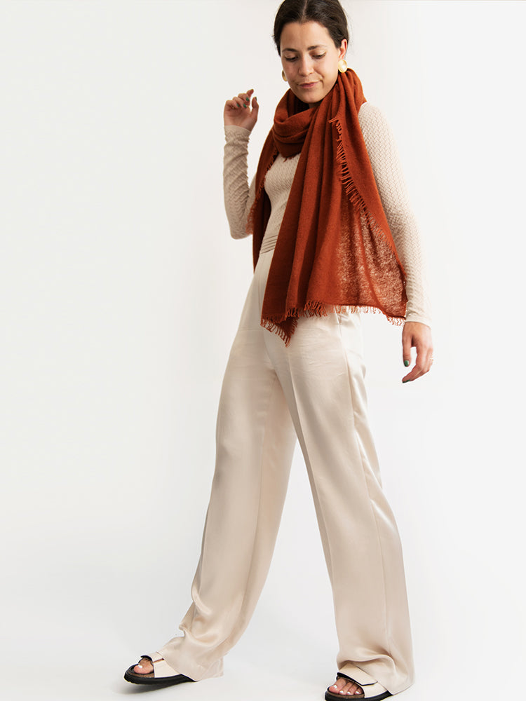 HAND-FELTED CASHMERE SCARF