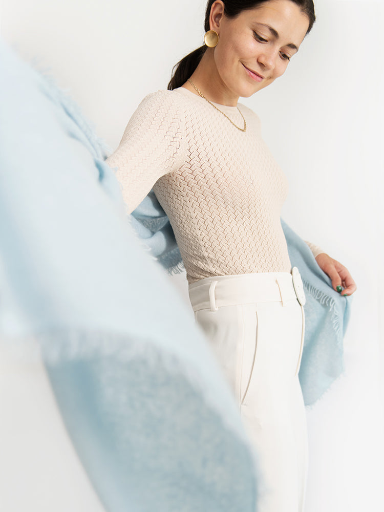 HAND-FELTED CASHMERE SCARF